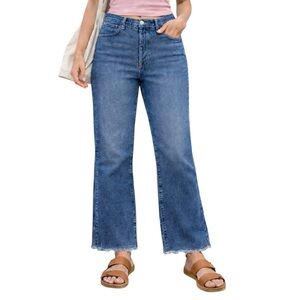 7 For All Mankind Easy Boy Bootcut High Rise Medium Wash Size 28